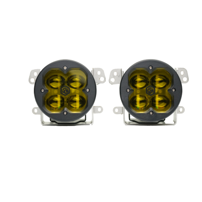 FNG SAE Fog Light Kit Jeep JL Amber Plastic Bumper Sahara/Rubicon 2018+ Vivid Lumen