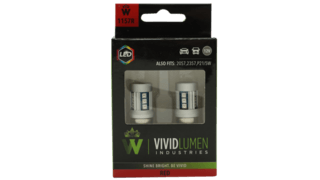 High Output Led Bulbs 1157 Red Pair Vivid Lumen