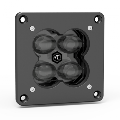 FNG 3 RR SAE 3 Inch Backlit Fog Light Pods Flush Mount DOT/SAE Pair Vivid Lumen