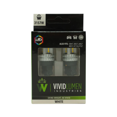 High Output Led Bulbs 3157 White Pair Vivid Lumen