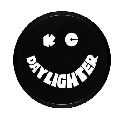 Head Light Cover 6 Inch Plastic Day Lighter Black/White Pair KC HiLiTES
