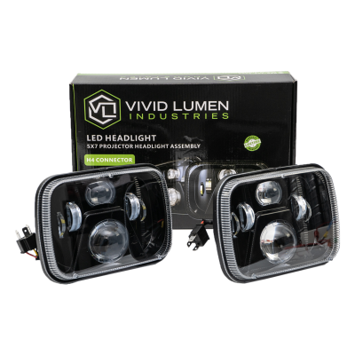 ERA Series 5X7 Led Headlights Pair Vivid Lumen