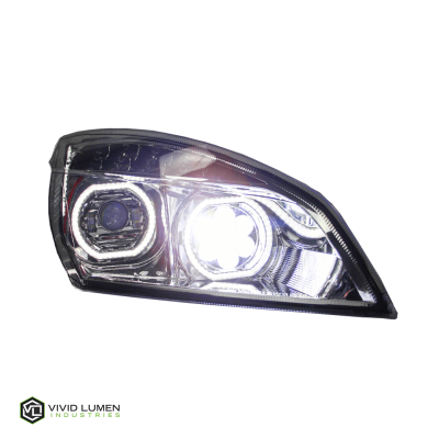 Brilliant Series Freightliner Cascadia Led Headlight Chrome Passenger 2018-Current Vivid Lumen