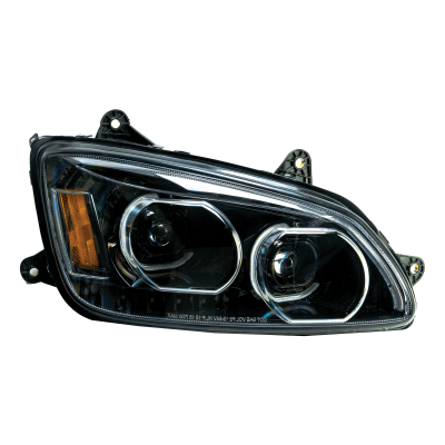 Brilliant Series Kenworth T660 Led Headlight Black Passenger 2008-2017 Vivid Lumen
