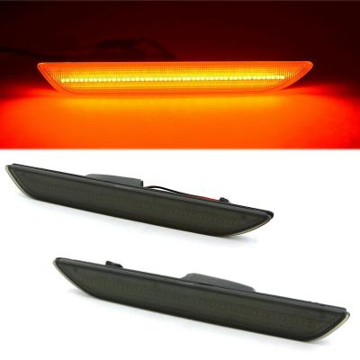 Smoked Rear Side Red LED Marker Light Lens Pair For 15-19 Ford Mustang Octane Lighting