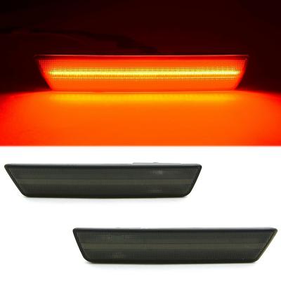 Smoked Rear Side Red LED Marker Light Lens Pr For 08-14 Charger Challenger Octane Lighting