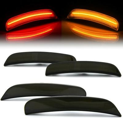 Smoked Front and Rear LED Side Marker Light Lenses 4 For 15-19 Chrysler 300C / 300 Octane Lighting