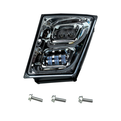 Brilliant Series Volvo VNL Led Fog Light Chrome Driver 2004-2018 Vivid Lumen