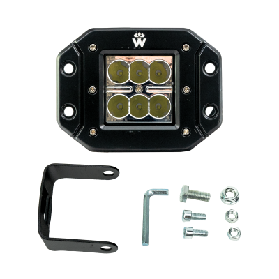 Industrial Series Led Work Light 3 Inch Flush Square Spot Vivid Lumen