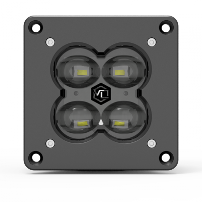 FNG 3 RR SAE 3 Inch Backlit Fog Light Pods Flush Mount DOT/SAE Pair Vivid Lumen