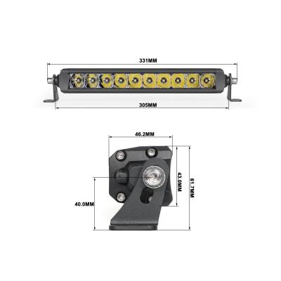 Wired Series 50 Inch Single Row Combo Light Bar Vivid Lumen