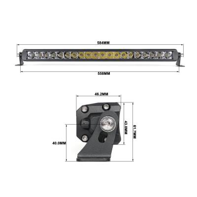 Wired Series 50 Inch Single Row Combo Light Bar Vivid Lumen