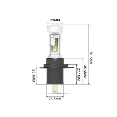 H4 Velocity Plus LED Headlight Bulbs Single Vivid Lumen