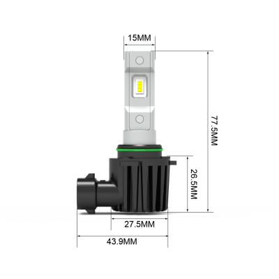 9006 Velocity Plus LED Headlight Bulbs Single Vivid Lumen