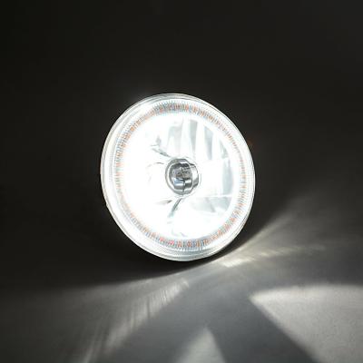 5 3/4 Inch SMD Pink LED Halo Angel Eye Halogen 60/55w Crystal Clear Headlight Pair Octane Lighting