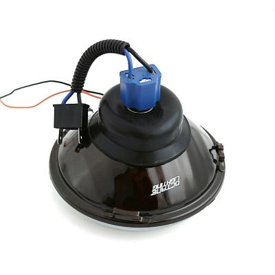 5 3/4 Inch SMD Pink LED Halo Angel Eye Halogen 60/55w Crystal Clear Headlight Pair Octane Lighting