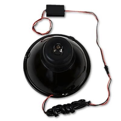 7 Inch SMD White Stock LED Halo Angel Eye H4 Headlamp Headlight Halogen Light Pair Octane Lighting