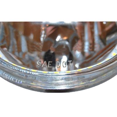 7 Inch Purple COB LED Halo Angel Eye 6k Headlamp Headlight Halogen Light Bulb Pair Octane Lighting