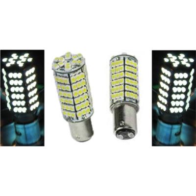 White LED 1157 12 Volt Tail Light Brake Stop Turn Signal Lamp Bulbs Pair 120SMD Octane Lighting