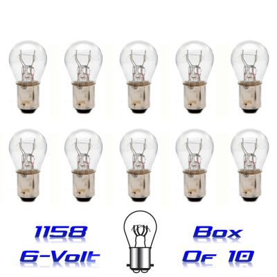 6 Volt Tail Light Brake Stop Turn Signal Lamp Bulbs Box Of 10 Octane Lighting