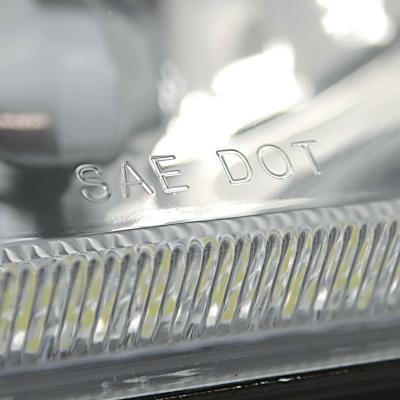 4X6 White SMD LED Halo Angel Eye Headlight Headlamp 60W Halogen Light Bulbs Pair Octane Lighting