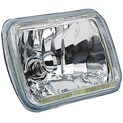 7X6 Inch White COB LED Glass/Metal Headlight 60w H4 Light Bulb Headlamp Pair Octane Lighting