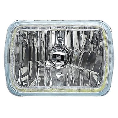 7X6 Inch White COB LED Glass/Metal Headlight 60w H4 Light Bulb Headlamp Pair Octane Lighting