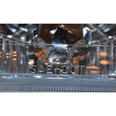 4X6 Amber LED Halo Angel Eye Halogen Headlight Headlamp Bulbs Crystal Clear Pair Octane Lighting
