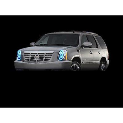 Octane Lighting Multi-Color Changing LED RGB Headlight Halo Ring Set Compatible for 07-14 Cadillac Escalade