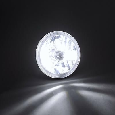 5 3/4 Red COB LED Halo Angel Eye Crystal Clear Headlamp 6k LED Light Bulb Pair Octane Lighting