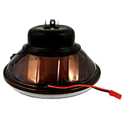 5 3/4 Inch Red LED COB SMD Halo Angel Eye Halogen Light Bulb Metal Headlights Pair Octane Lighting