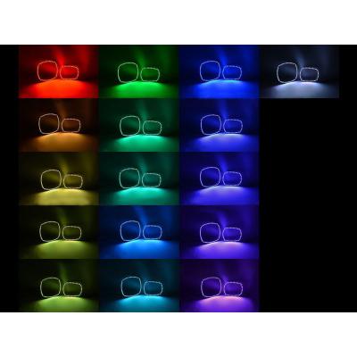 Multi-Color Changing LED RGB Headlight Halo Ring Set For 11-14 Dodge Charger Octane Lighting