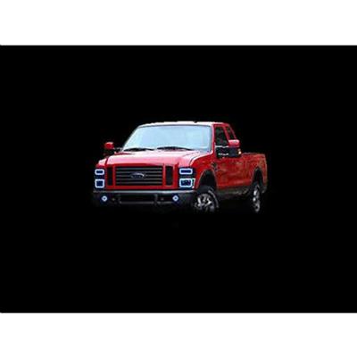 08-10 Ford F-250 Multi-Color Changing LED RGB SMD Halo Upper Headlight Rings Set Octane Lighting