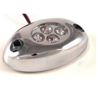 1Pc Blue LED Chrome Accent Module Motorcycle Chopper Frame Neon Glow Light Pod Octane Lighting