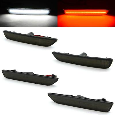 Smoked Front and Rear Side LED Marker Light Lens Set For 10-14 Ford Mustang Octane Lighting