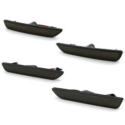 Smoked Front and Rear Side LED Marker Light Lens Set For 10-14 Ford Mustang Octane Lighting