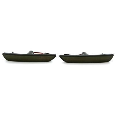 Smoked Rear Side Red LED Marker Light Lens Pair For 15-19 Ford Mustang Octane Lighting