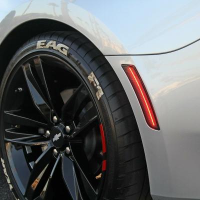 Red Amber LED Side Marker Clear Lens Set For 16-19 Chevy Camaro Octane Lighting
