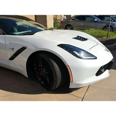Smoked Front and Rear LED Side Marker Light Lens Set For 14-19 C7 Corvette Octane Lighting