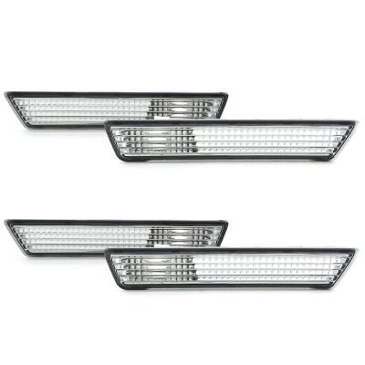 Clear Front and Rear Side Marker Light Lens Set 4 For 08-14 Dodge Challenger Octane Lighting