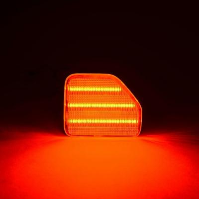 Smoked Lens Red LED Rear Bumper Reflector Light Pair For 18-20 Jeep Wrangler Octane Lighting
