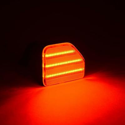 Smoked Lens Red LED Rear Bumper Reflector Light Pair For 18-20 Jeep Wrangler Octane Lighting
