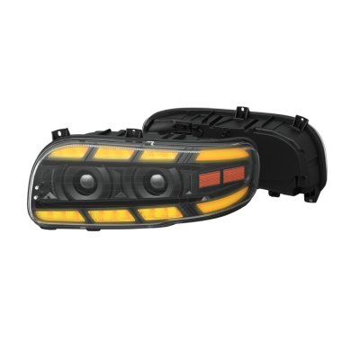 Arctic Denali Peterbilt 389, 388, 367, 567 and 589 LED Headlamp Black Driver Vivid Lumen