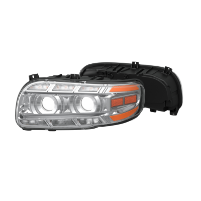 Arctic Denali Peterbilt 389, 388, 367, 567 and 589 Heated LED Headlamp Chrome Passenger Vivid Lumen