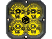 FNG Intense 3 Inch 20W Flood Light Pod Amber Single Vivid Lumen
