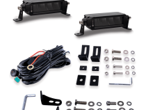 Super B Series 6 Inch Driving-Fog-Amber Strobe Light Bar DOT/SAE 2 Bars With Harness Vivid Lumen