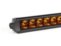 Wired Series 20 Inch Single Row Amber Combo Light Bar Vivid Lumen