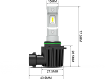 9006 Velocity Plus LED Headlight Bulbs Single Vivid Lumen