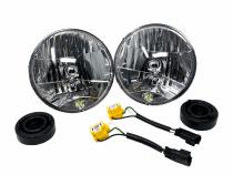 Jeep Head Light H4 Halogen 7 Inch Dot 2 Light Jeep Wrangler JK KC HiLiTES