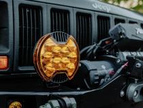SlimLite 6 Inch Light Shield SAE Driving Beam Yellow KC HiLiTES